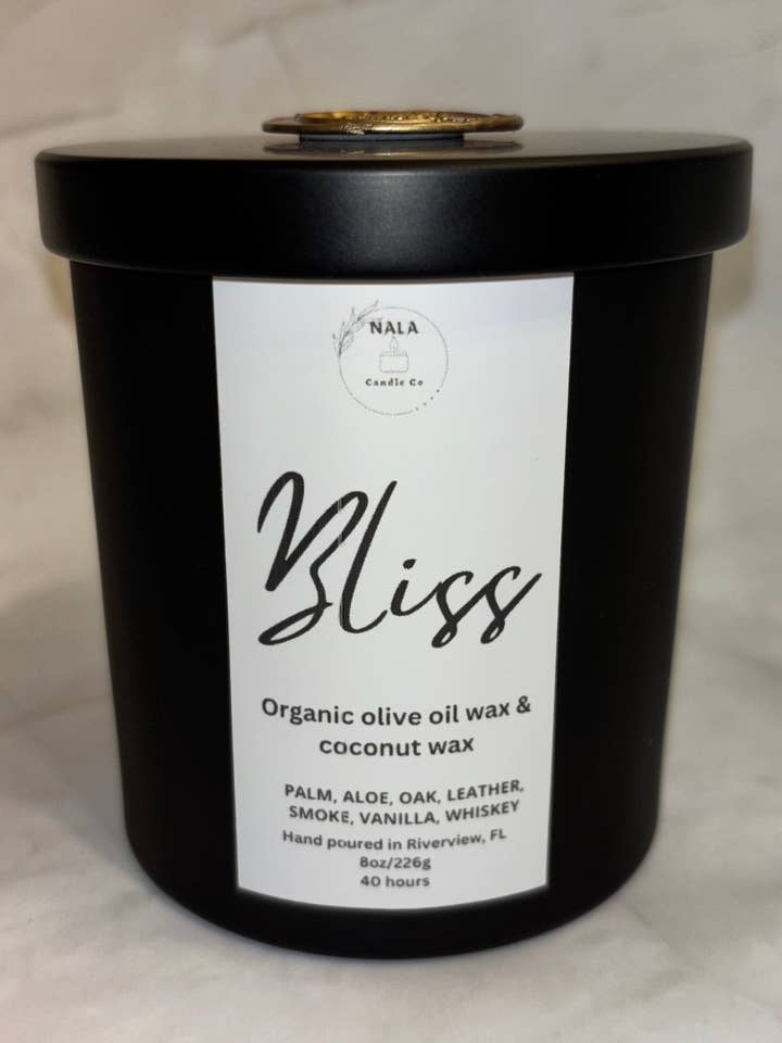 BLISS 8oz LJUS för wholesale av Nala Candle Co