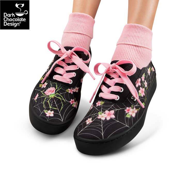 Popping Candy - Wholesale Lifestyle trainers – Women′s - Hot Chocolate Design - Spider Blossom Sneakers3