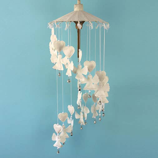 Siesta - Wholesale Kerstdecoratie - Angel Heart mobiel van Saa-papier1