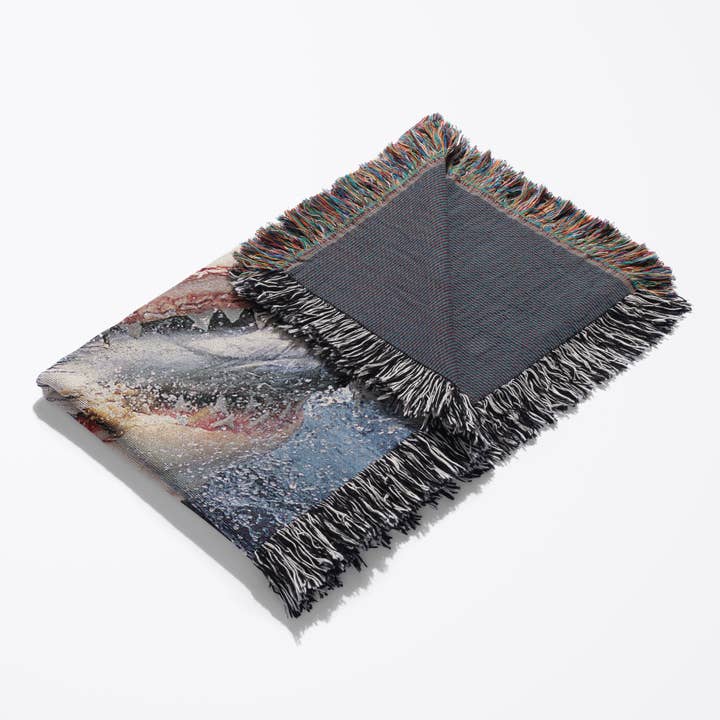 3dRose - Wholesale Throw Blanket - 3dRose, Great White Shark, Blanket3