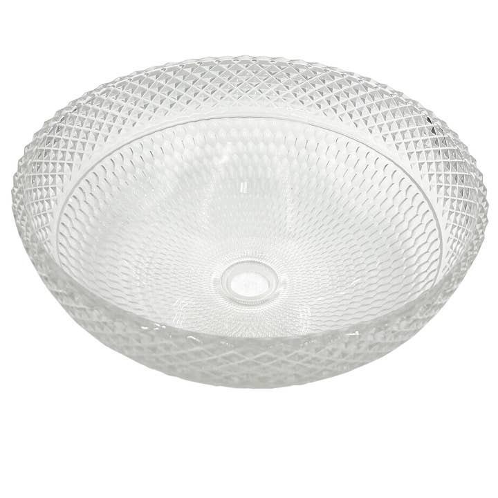 2626 Designs - Wholesale Bathroom Accessory Set - 16" Round Tempered Glass Bathroom Vessel Sink