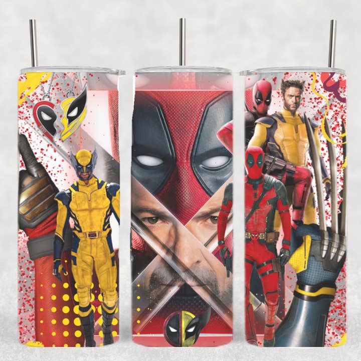 Gobelet de super-héros Deadpool Wolverine Besties, film et bande dessinée pour la vente par The Geek Boutique