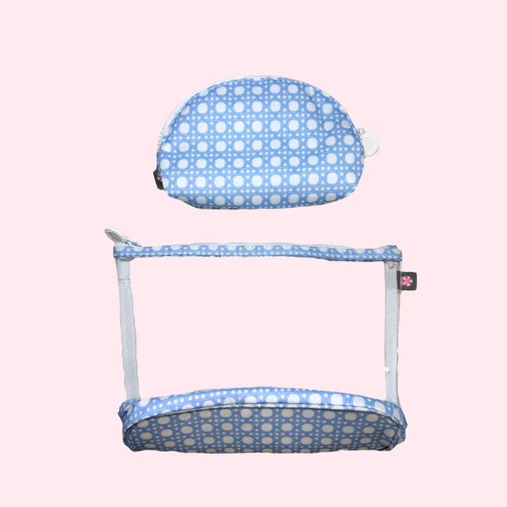 Mint - Wholesale Pouch - Women's - Baby Blue Bungalow ~GLOSSY~ Jet-Set | Mint1