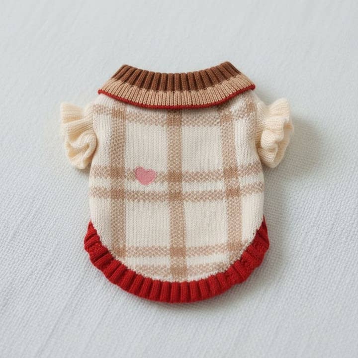 Charming Bow-Knot Pet Sweater for Winter for wholesale by kapeit