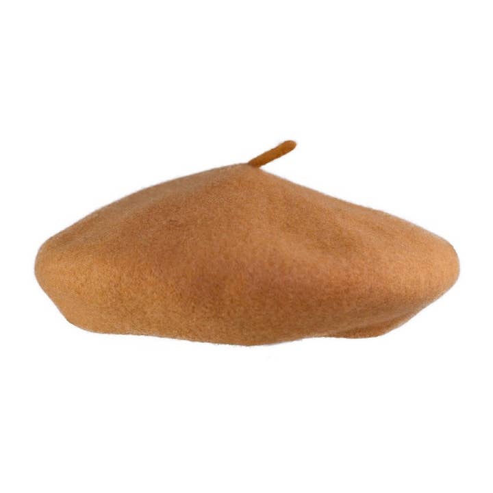 The Belle Beret – Caramel Wool for wholesale by Fallen Broken Street