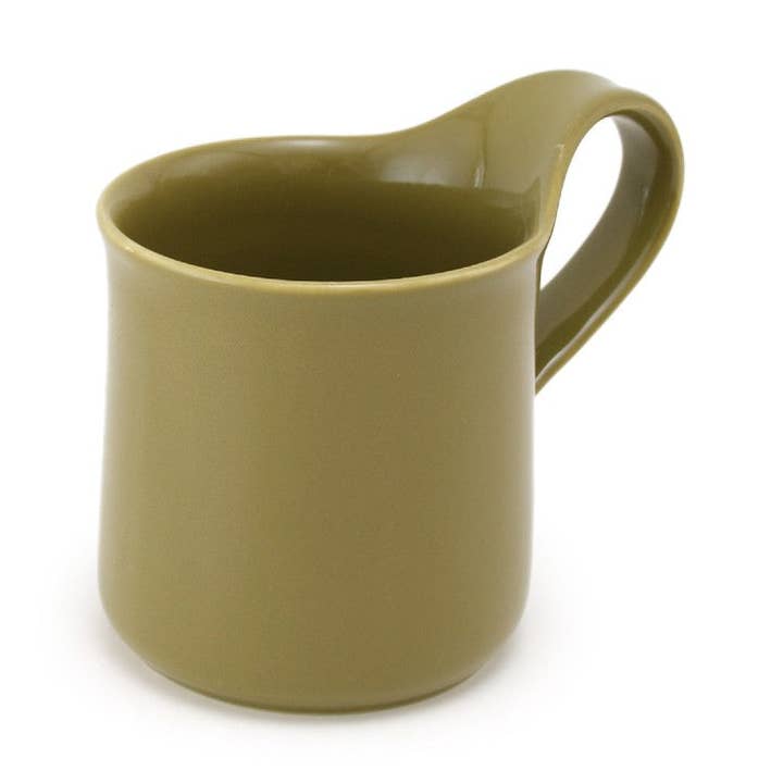 Bee House Ceramic Cafe Mug 10 Oz - Khaki for wholesale by ZERO JAPAN USA