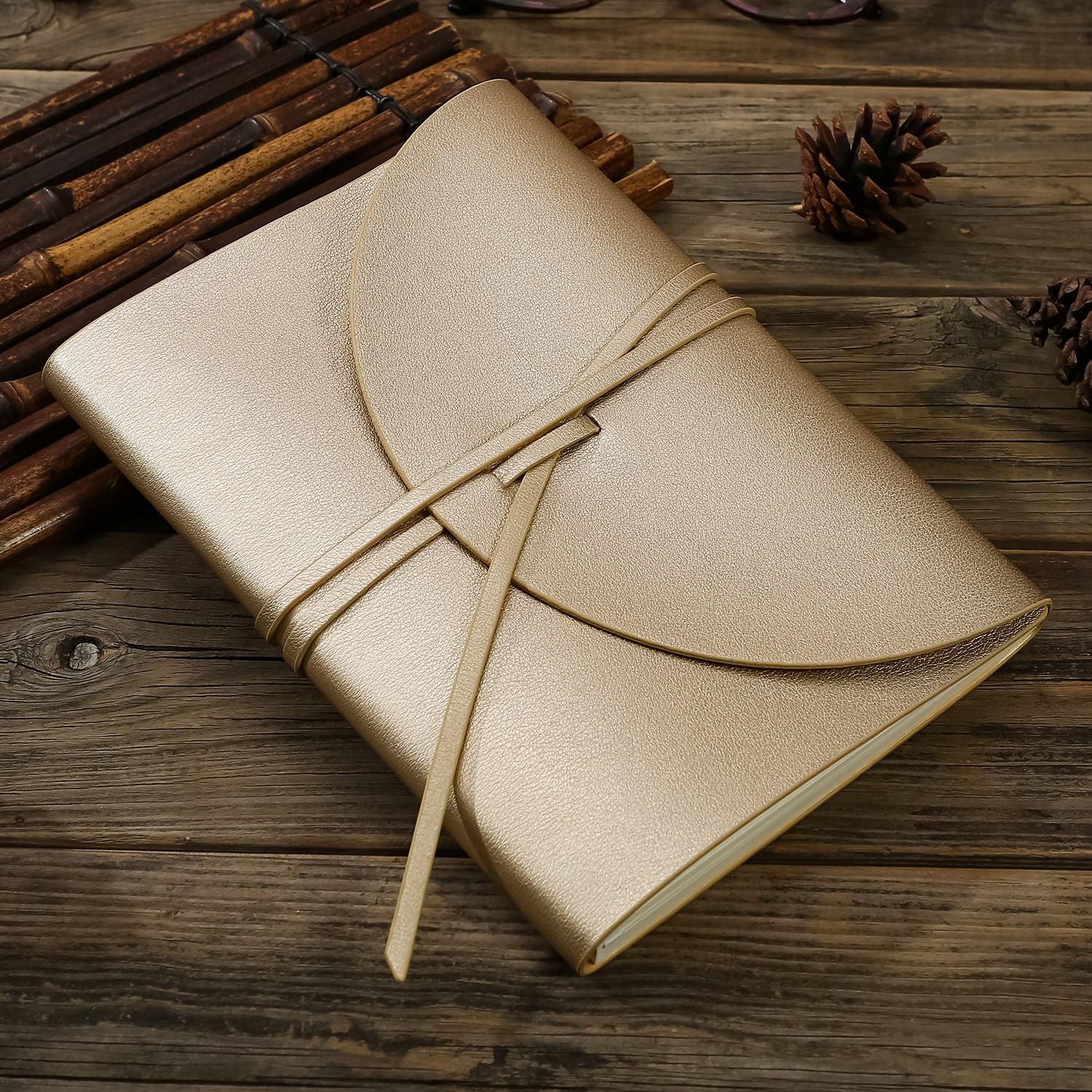 Victoria's Journals - Wholesale Journal/Diary - Pella Firenze Diary / Journal, Flexy Vegan Cover (Gold)2