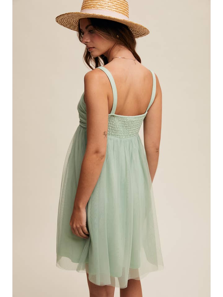 Listicle - Wholesale Dress – Women's - Tulle Babydoll Dress40
