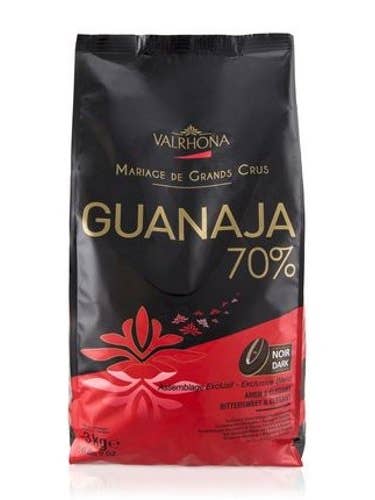 Cioccolato Fondente Valrhona - 70% Cacao - sacchetto da 6 libbre 9 once (2 kg) per la vendita all'ingrosso da parte di Golden West Specialty Foods