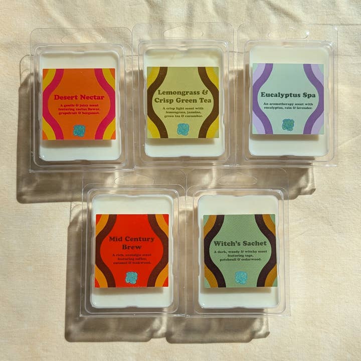 Tartine di cera di soia profumate al 100%, 2,75 oz per la vendita all'ingrosso da parte di SpillProofLiquid