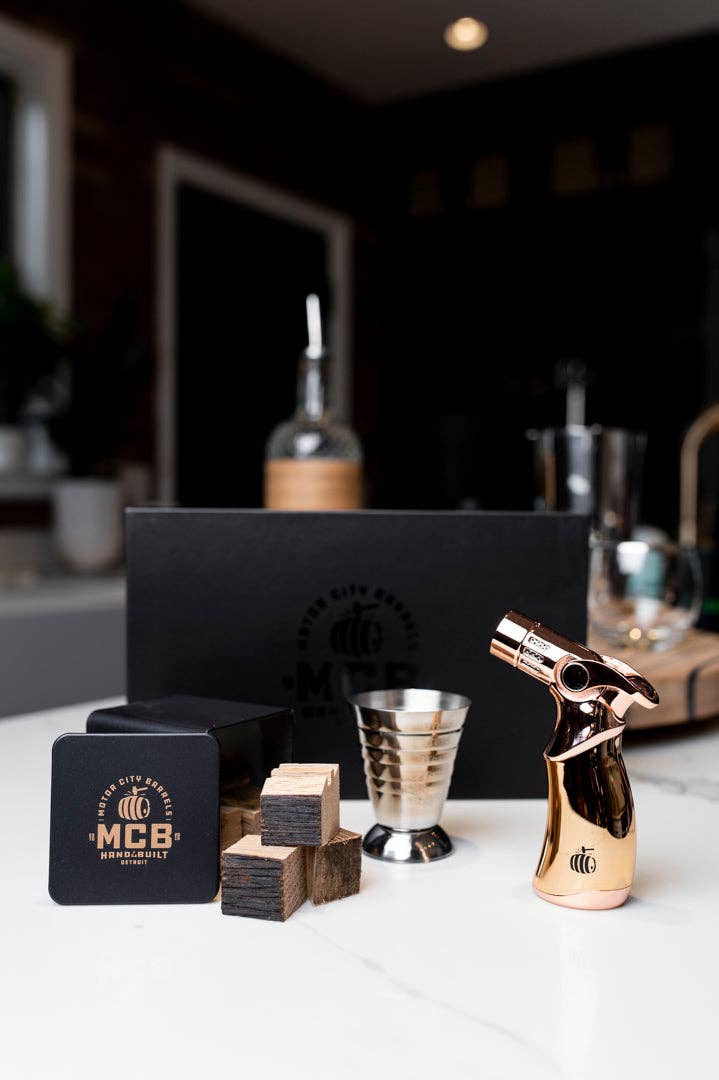 Motor City Barrels - Wholesale DIY Drink Kit - Cubed Series Barrel Smoked Cocktail Kit8