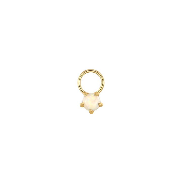 OPAL SOLITAIRE EARRING CHARM for wholesale by Eklexic