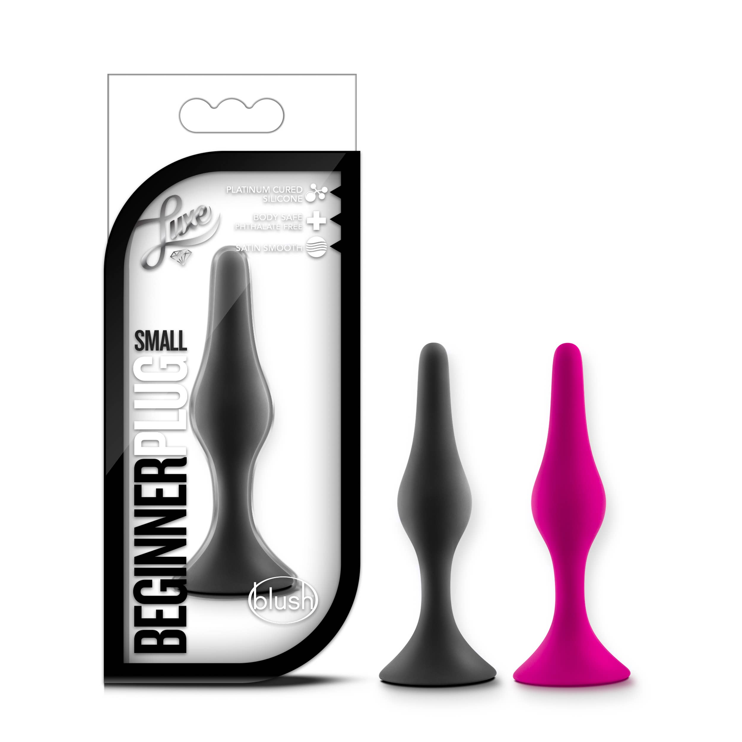 Blush - Wholesale Sex Toy - Luxe - Beginner Plug Small - 3.25" Puria Silicone Anal Toy14