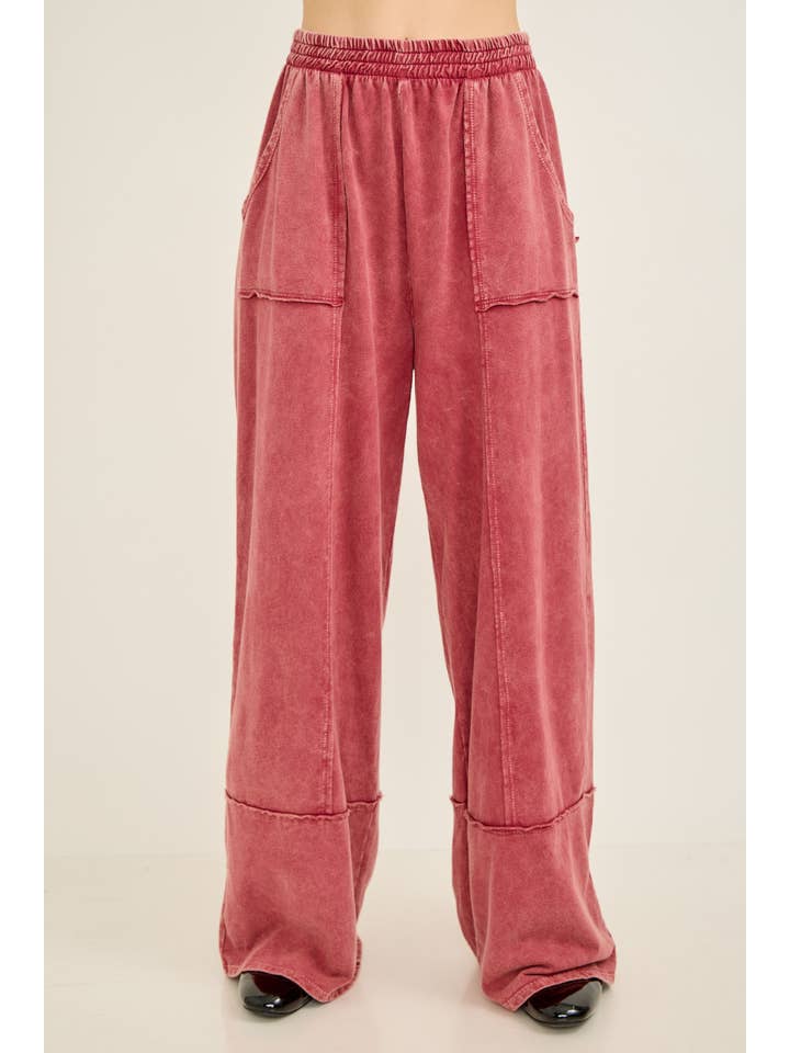 J.Her - Wholesale Pants - Women's - Mineral Washed Everyday Everywhere Terry pants HP6866