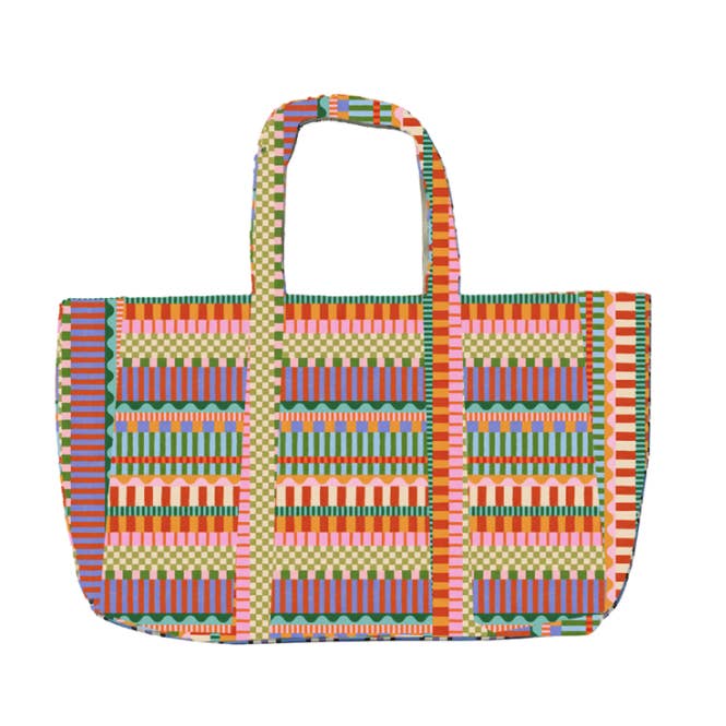 Kollab - Wholesale Tote Bag - Women's - Carryall Cargo Blocks and Stripes0