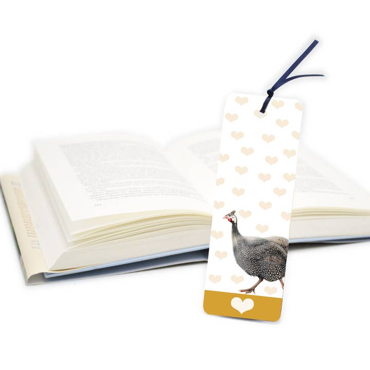 Animal Paper Bookmark – Guinea Fowl for wholesale by JVH creative Fine Art