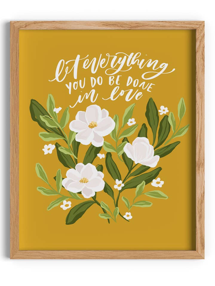 1 Corintios 16:14 para venta al por mayor de Isabela Schielke Studio