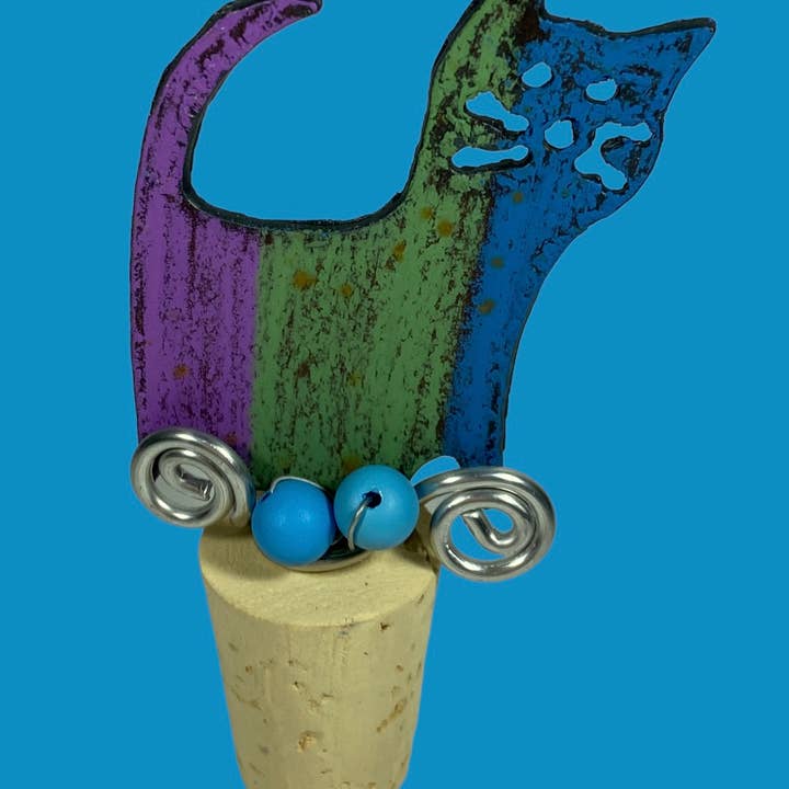 Whimsies – Rolha de vinho por atacado – Topper vinho Gato rolha vinho em cortiça bar cocktails reciclados EUA2