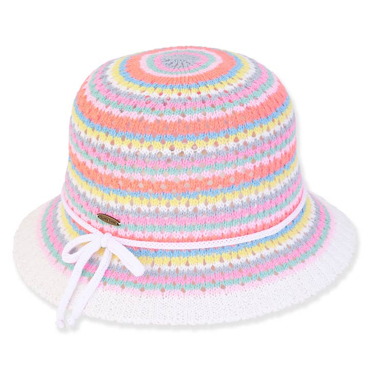 Multi, 60 % coton/40 % poly seau, bord 1,75" pour la vente par Headwear & Handbag Collections by Sun 'N' Sand