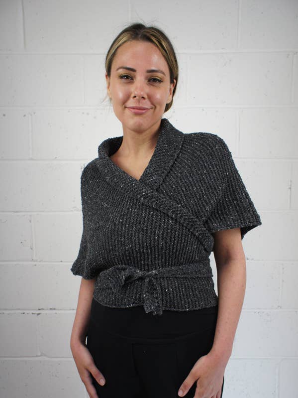 Unshin Sontag Shawl for wholesale by Knitted in Edinburgh