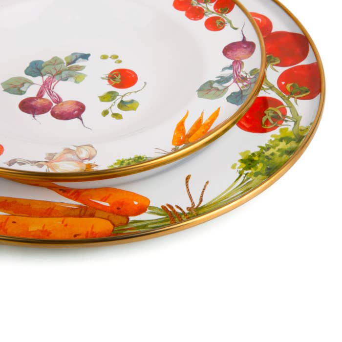 STP - Wholesale Serving Plate - Vegetable Garden Enamel Serving Plate 11'' / 28 cm1