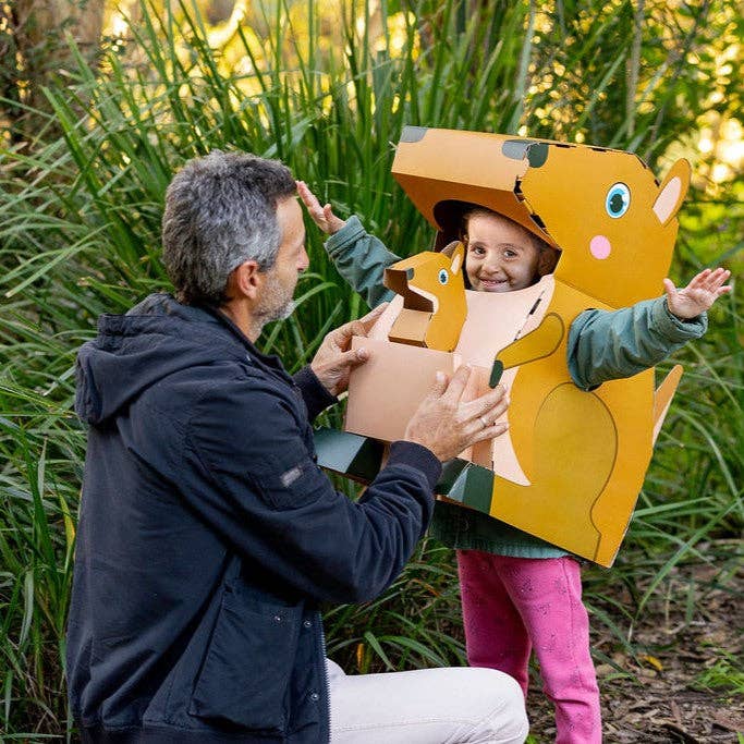 Paper Pops - Wholesale DIY craft kit – Child - 3D Cardboard Kangaroo Costume Kit - Mila the Kangaroo5