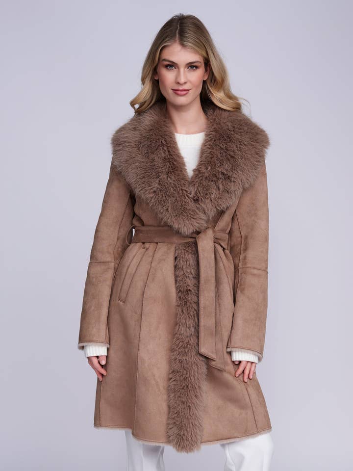 Isabella-kappa - Taupe för wholesale av Pia Rossini Ltd