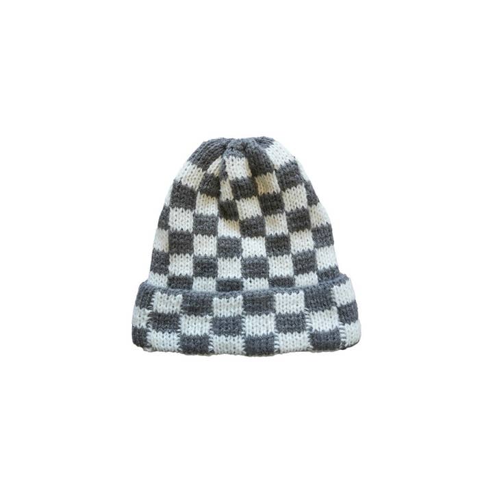 Funkyrel® Atzbranding Limited - Wholesale Beanie - Women's - Haila - Winter Checkered Knitted Beanie3