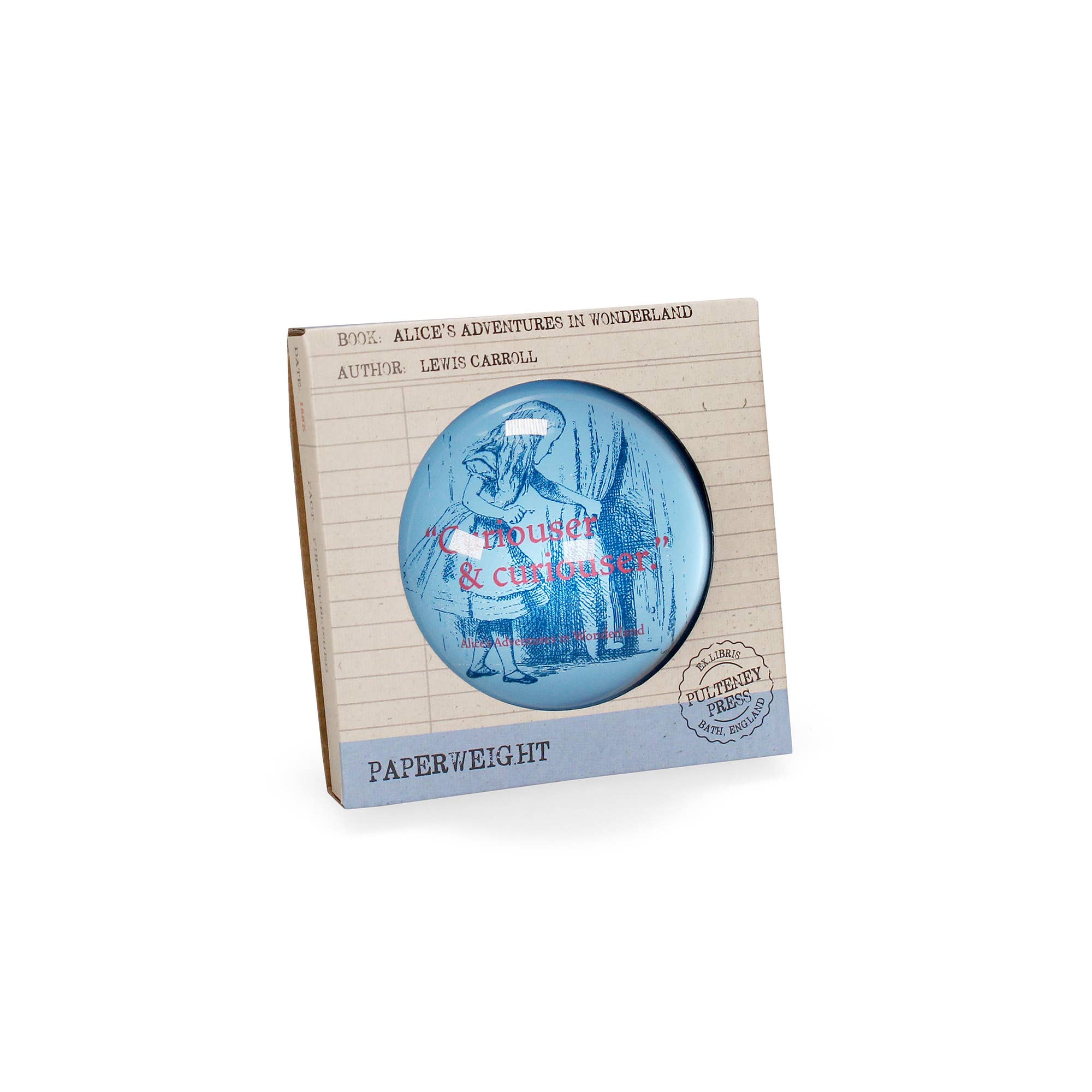 Half Moon Bay By Design - Wholesale Paper Weight - Alice in Wonderland Glass Paperweight1