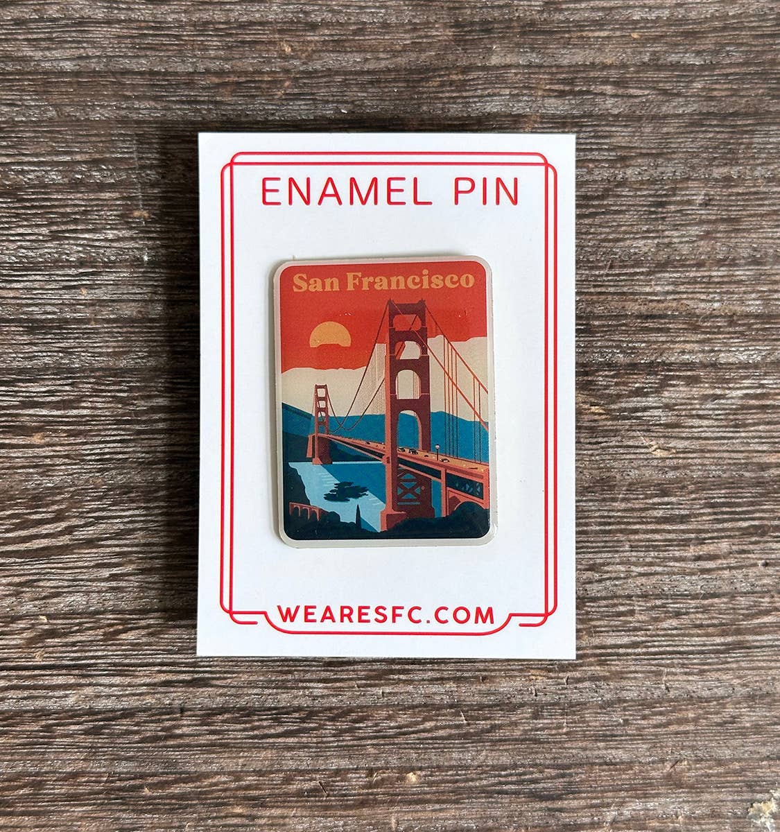 Local Notion - Wholesale Lapel Pin/Button - Golden Gate Evening Lapel Pin0