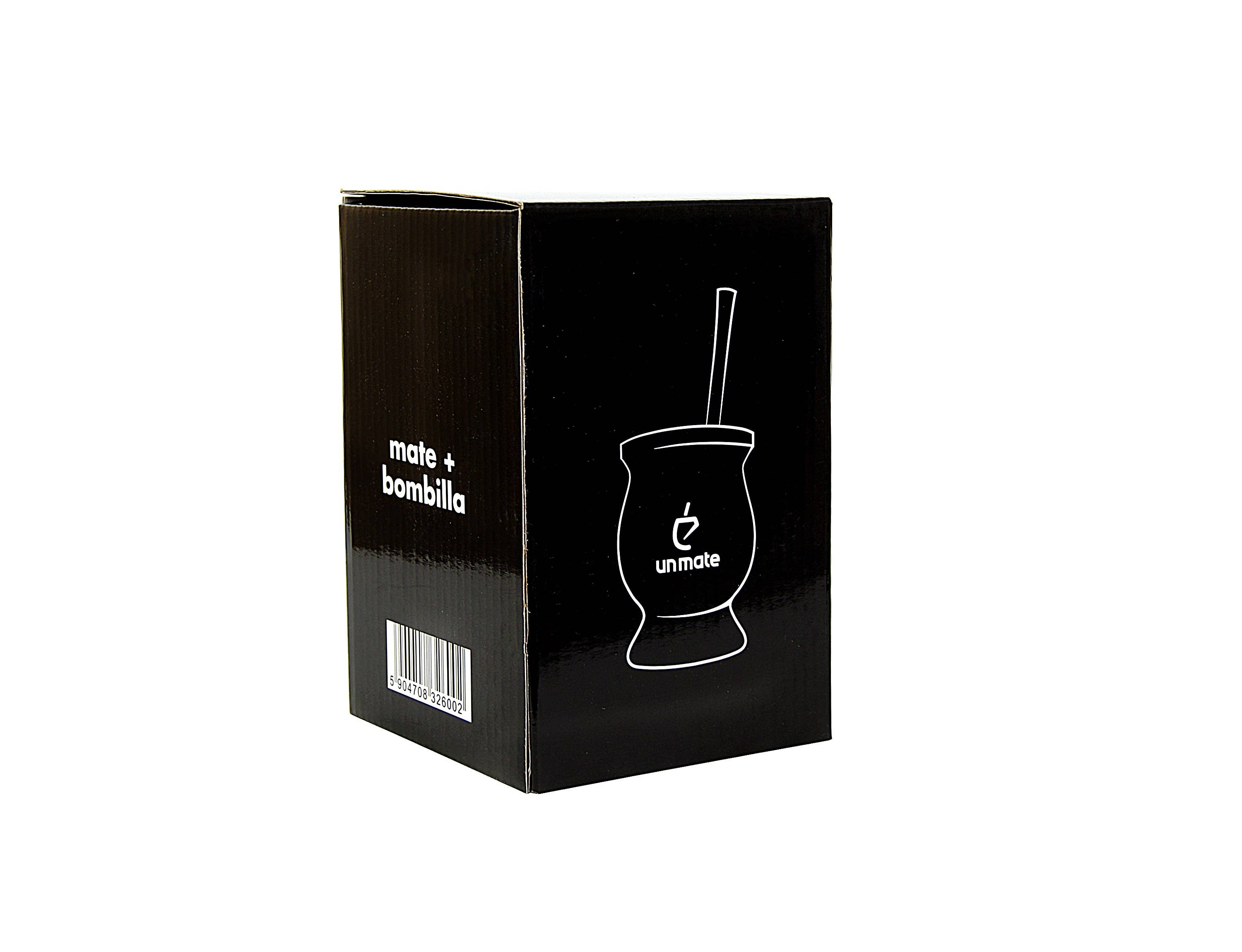 Un Mate - Vente Service à thé - Kit combo yerba mate Un Mate : calebasse inox, bombilla et brosse de nettoyage2