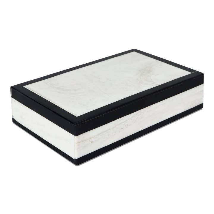 Decorative Boxes Mono Court Black & White in 7 Sizes for wholesale by Handicrafts Home