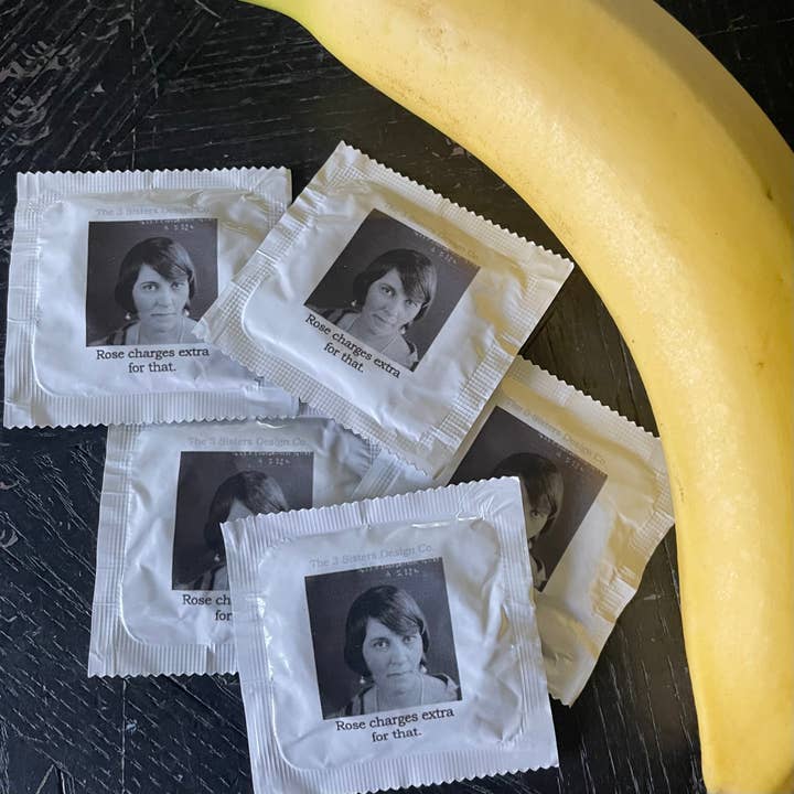 The 3 Sisters Design Co. - Wholesale Contraceptive/Condom - BIG HOUSE Condoms, Rose charges extra for that.1