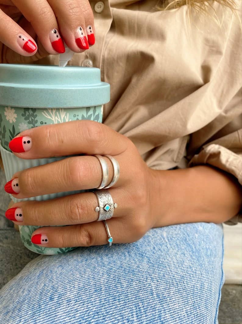 Christina Christi - Vendita all'ingrosso Anello midi/a fascia - Anelli etnici in argento, anelli larghi, anelli in argento1