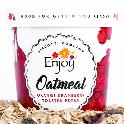 Havregrynkop - Orange tranebær og ristet pecan for engroshandel hos Enjoy Biscotti Company