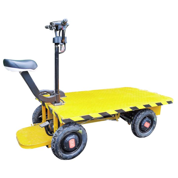 Electric Battery Rideable Yellow Black Cart 48V Battery, 2200 pounds 35km Range 15699 for wholesale by FIXTUREDISPLAYS