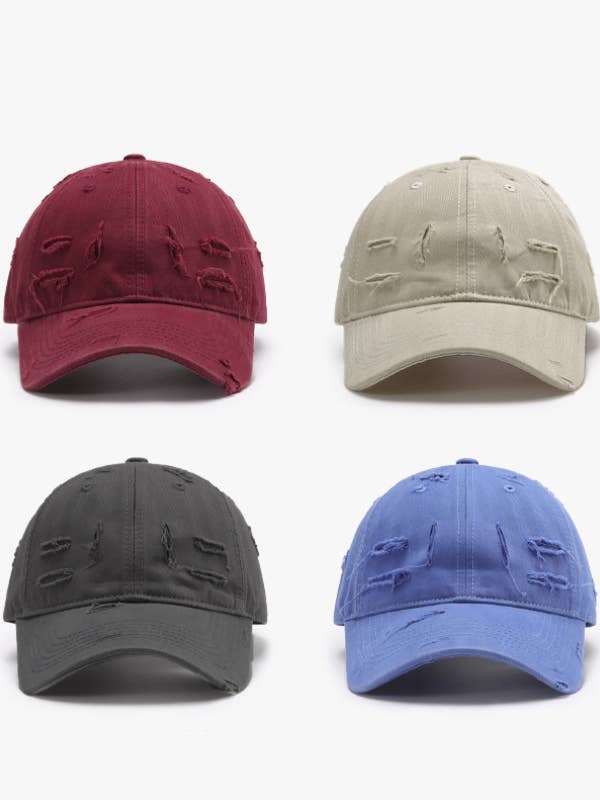 Frayed baseball cap personality vintage peaked hat women for wholesale by HIDDENBRAND