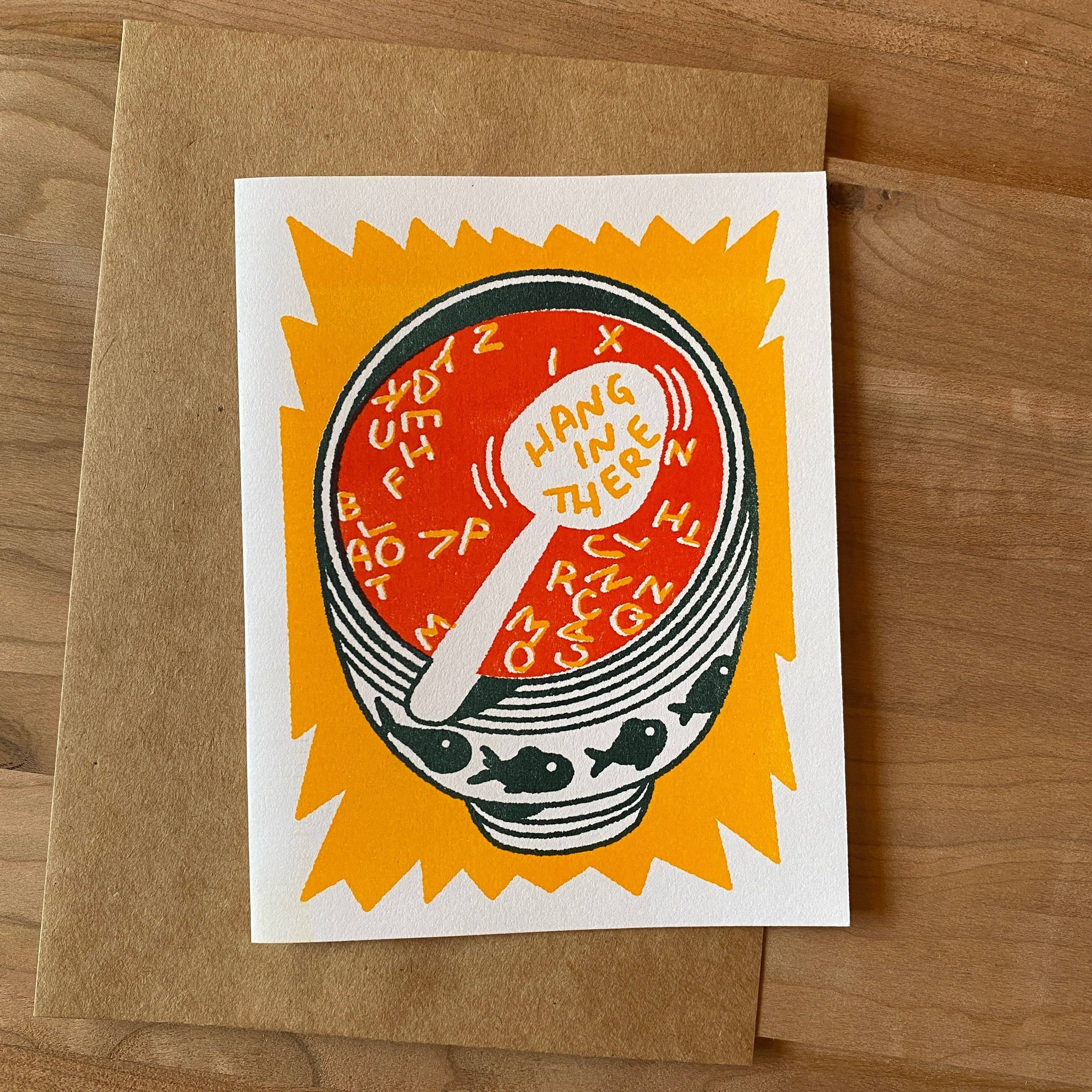 ALTARGOKART - Vente Cartes d'encouragement - Carte de Soupe à l'Alphabet "Accroche-toi"2