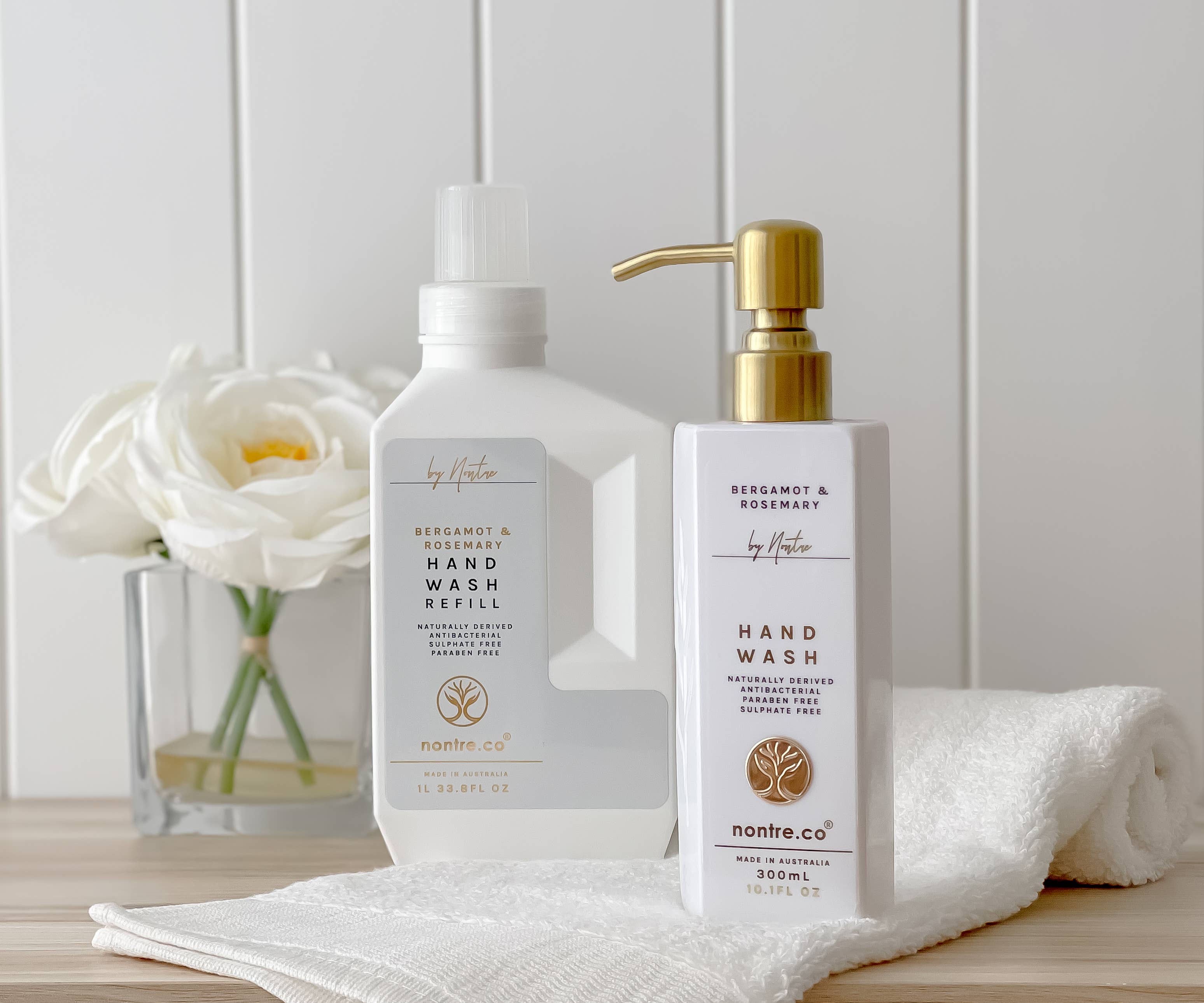 nontre.co - Wholesale Hand Soap/Wash - Natural Hand Wash 300ML, Bergamot & Rosemary4