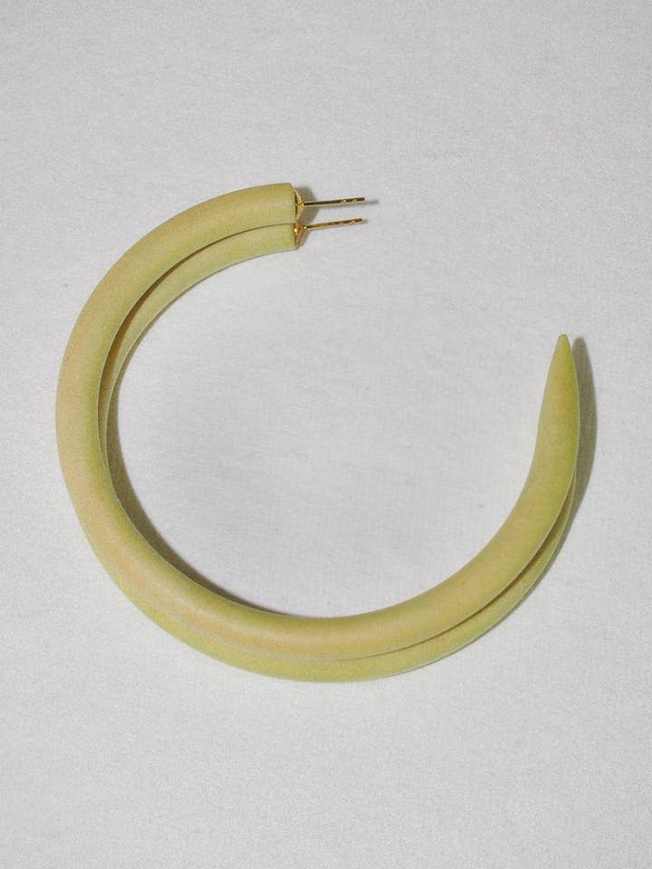 Pistachio Large Hoop for wholesale by BINKY AND LULU