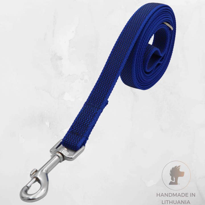 Trela para Cão com Pega de Borracha | Azul Escuro | Fita Antiderrapante 20mm por atacado de Distinguish Me