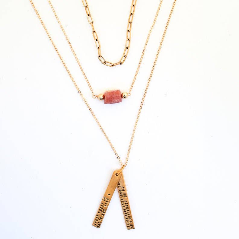 Chocolate and Steel - Wholesale Pendant/Charm Necklace - I will not allow my life's light to be determined by the darkness around me - Sojourner Truth quote necklace4