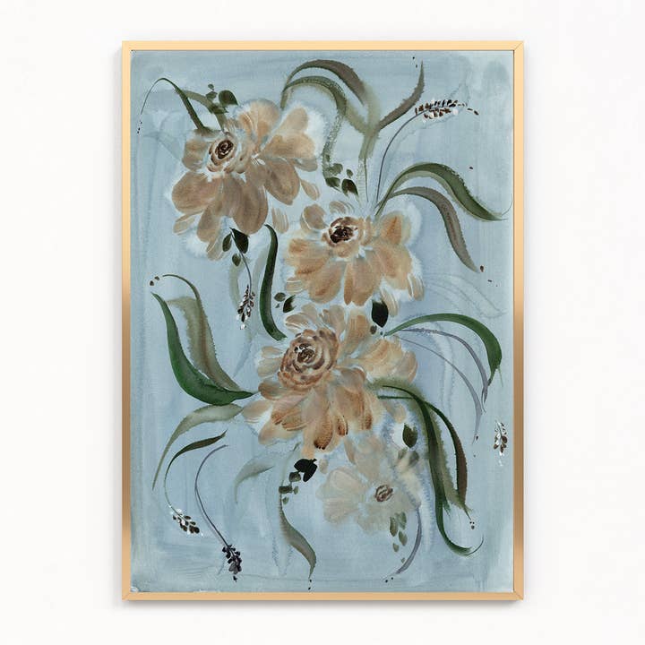 Brown Ranunculus | Art Print for wholesale by Ramya Art Design