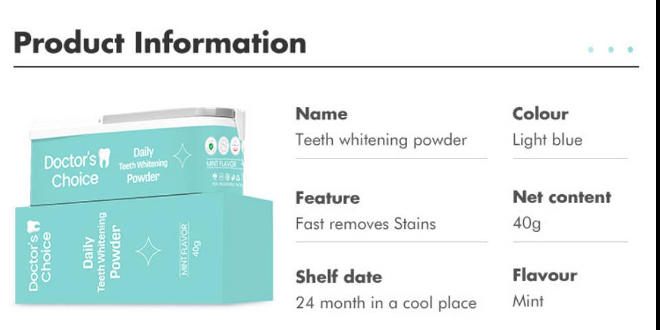 Healthy Living Proteins LLC – Engroshandel Tandblegemiddel – Tandhvidningspulver8