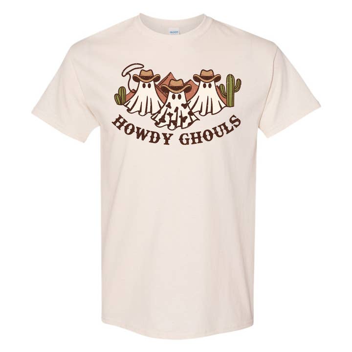 Halloween Western VALUE Tee: Howdy Ghouls (PLUS) for wholesale by Small Town Productions