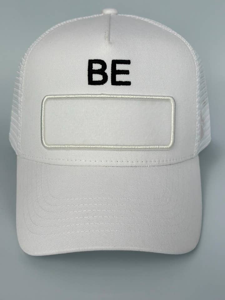 beYourDogs Cotton Trucker Cap - White/Black for wholesale by beYourDogs