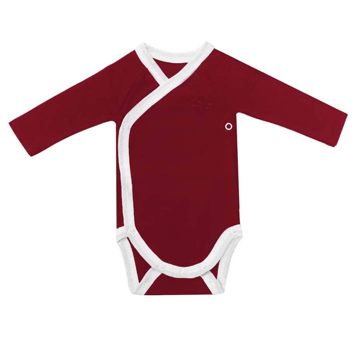Babyrompertje met lange mouwen van biologisch katoen voor wholesale door Premiers Moments - Paris