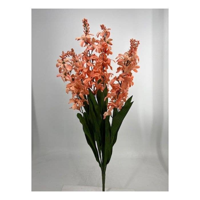 Lucknow Southern and Company - Wholesale Artificial flowers - Hyacinth Flower Stems 7 Heads 2 Colors1