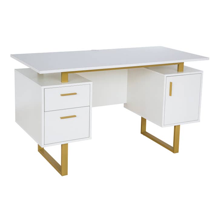 Modern Office Desk with Storage for wholesale by RTA Products LLC