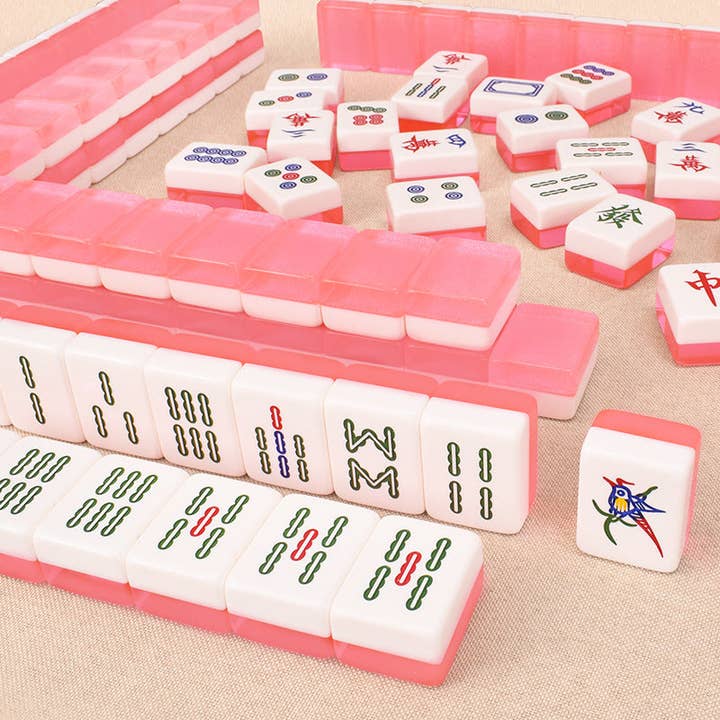 Chop Suey Club - Wholesale Board Game - Pink Tile Chinese Mahjong Set